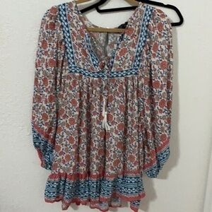 Rachel Zoe boho floral blouse